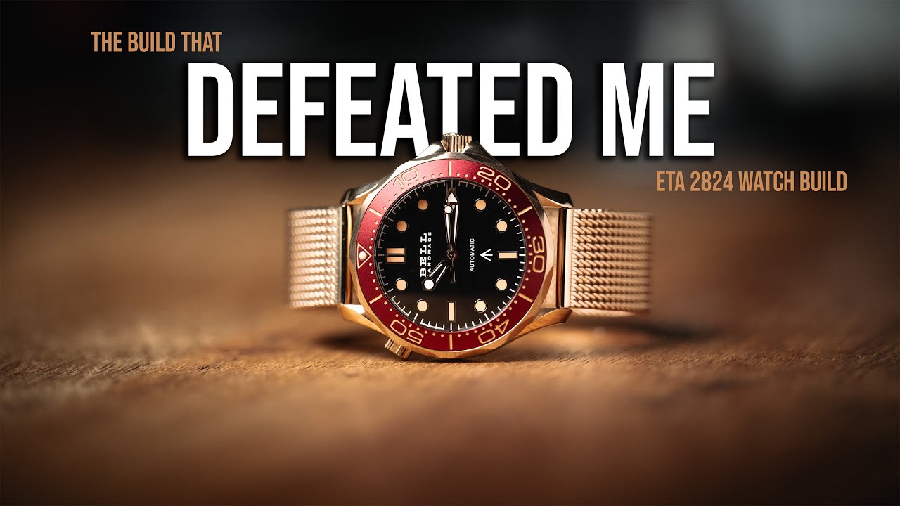 The build that DEFEATED me. Building a watch using the ETA 2824