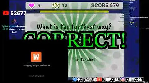 #ishowspeed rages over the world's easyest game