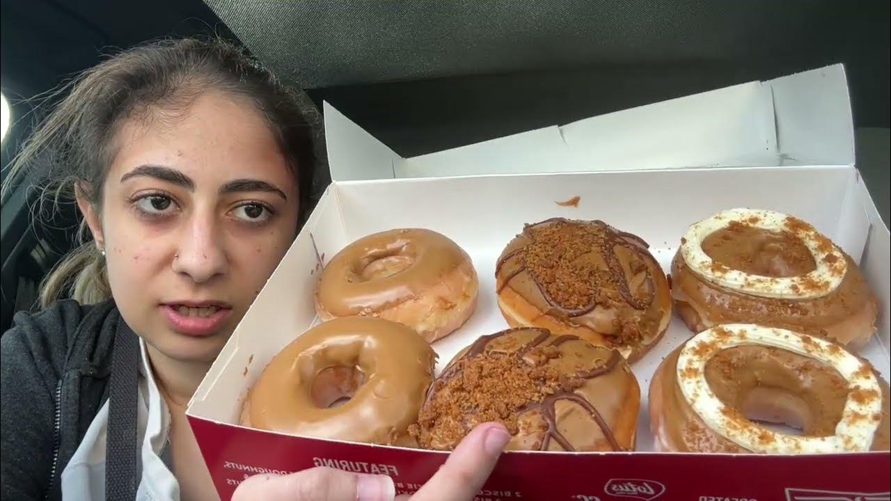 Krispy Kreme Biscoff Cookie Donuts YouTube