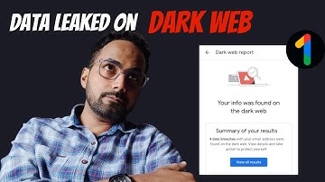 Monitor Dark Web with Google One | Hindi