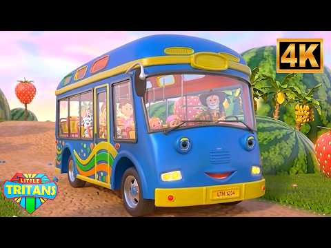 Колеса автобуса 🚌 Фабрика фруктов 🍎🍌 Веселые детские песенки и обучающие песни