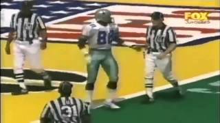 Celebrity Michael Irvin catches a bomb from Troy Aikman for a touchdown Wealth
