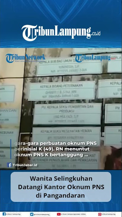 Viral Wanita Selingkuhan Datangi Kantor Oknum PNS #Shorts #TRIBUNLAMPUNG