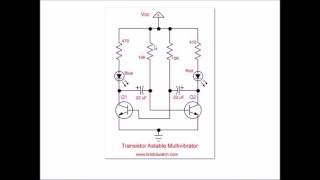 Simple 2 Transistor LED Blinker Circuit