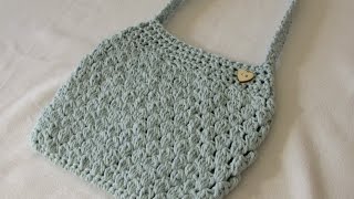 VERY EASY crochet puff stitch bag / purse tutorial