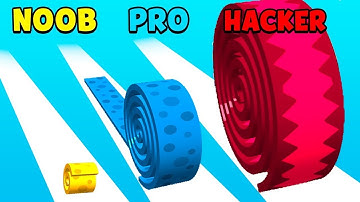 NOOB vs PRO vs HACKER: Spiral Run 3D