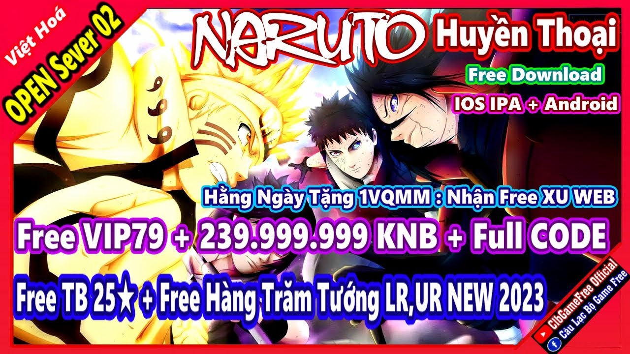 Vh Ios 《MobileGame》NARUTO Huyền Thoại VH - Free VIP79 + 239M KNB + Full CODE ...