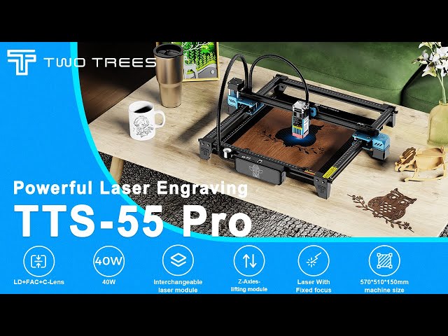 TTS 55 PRO  Powerful Laser Engraving 