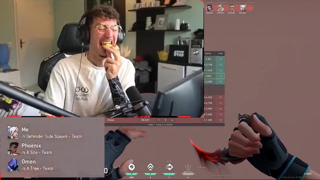 CHEFSTROBEL beeft live mit Valorant TEAMMATES - YouTube