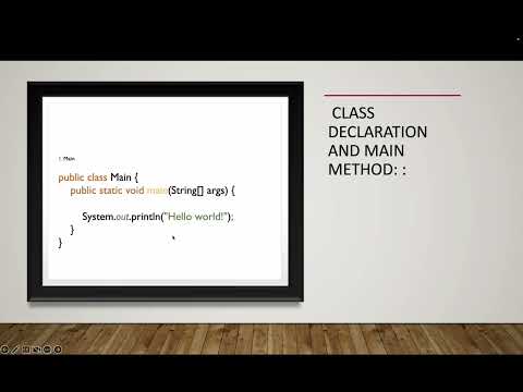 Basic Structure of a Java  Kannada : Understanding our First Java Hello World Program kannada
