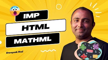 HTML MathML | HTML5 Tutorial | HTML Beginner Guide