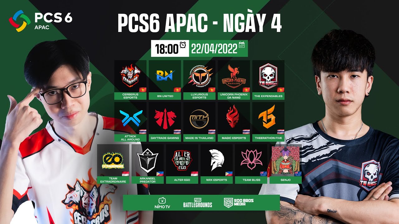 🔴 PCS6 APAC – NGÀY 4: CES, BN, UNP, TE, LX, MiTH, AAA, DAY, AAP, T5…