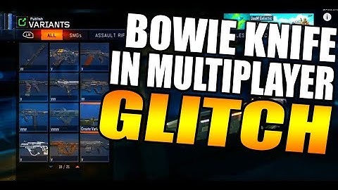 HOW TO GET THE BOWIE KNIFE IN BO3 MULTIPLAYER! (Xbox One Only)