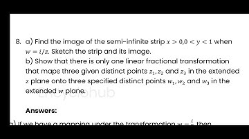Call on 9009368238 Find the image of the semi-infinite strip ? 0,0  ? 1 when ?=??