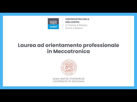 Laurea ad orientamento professionale in Meccatronica – Università di Bologna