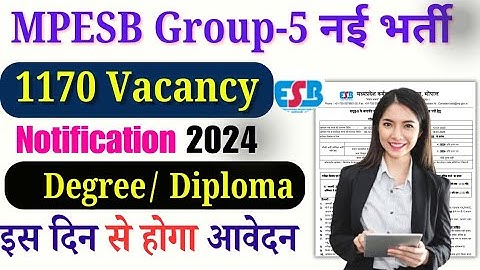 MPESB Group 5 Staff Nurse & Paramedical Recruitment 2024 | 1100+ Vacancies, Eligibility & Exam Date