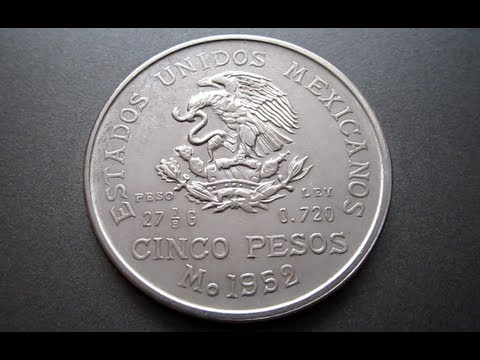 1952 CINCO PESOS, The Mexican mint (La Casa de Moneda de México - 06/24/2013)