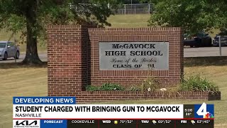 Student charged with bringing gun to McGavock High