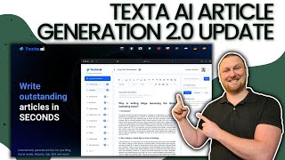 Texta AI Article Generator 2.0 - Texta.ai Update - Articles in Seconds