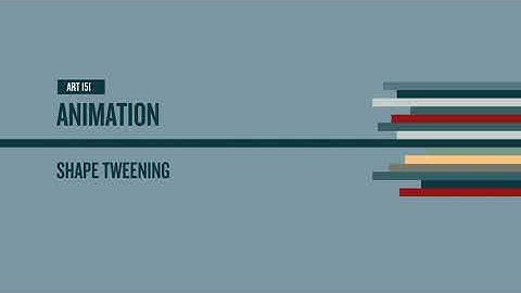 Adobe Animate Shape Tweening