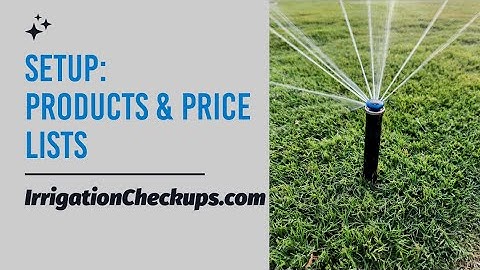 Setting Up Products & Price Lists