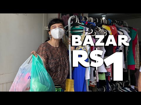 VAMOS GARIMPAR? ✨ BAZAR DE R$1 (SIM, 1 REAL) ACHEI ANIMALE, SHOULDER, FERRI, SEDA