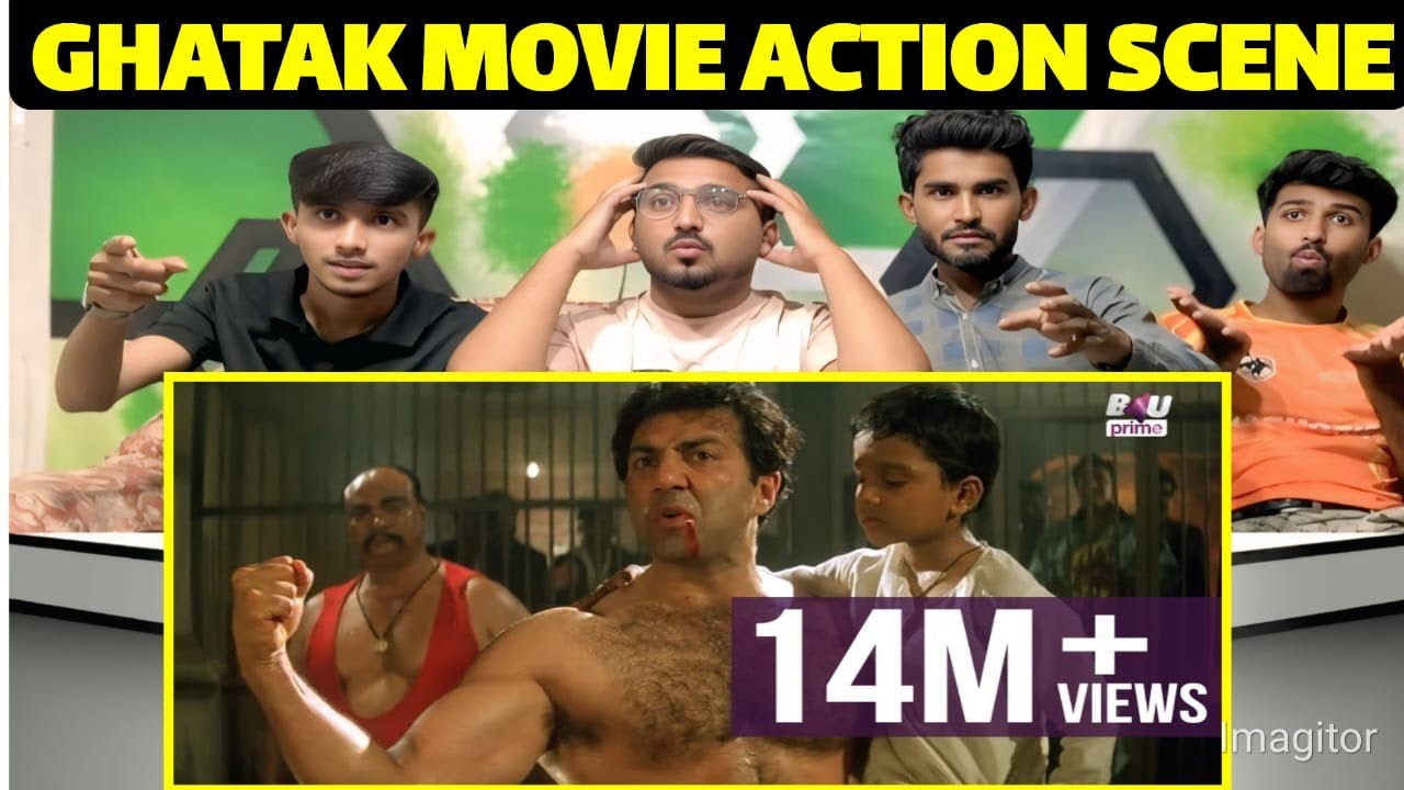 Reaction On Best Scene Of Sunny Deol | Ghatak Movie #BollywoodScene