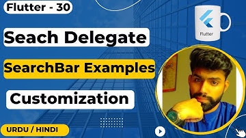 Search delegate/Bar  Customization Examples Urdu/Hindi Flutter || Jawad Aslam