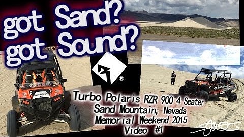 Got Sand? Got Sound? Turbocharged Polaris RZR 900 Ripping 600ft Dunes - Sand Mountain Nevada video 1