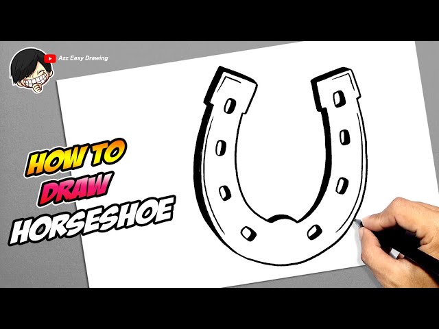 How to Draw a Horseshoe - HelloArtsy