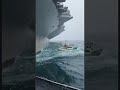 Scary Ocean Big Waves 🌊 vs Ships 🚢 #shorts #Ocean #Sea #killerwaves