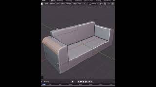 Create a Couch in Blender in 40 seconds