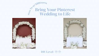 How To w/ SBBlooms: Affordable Ceremony Arch and Sweetheart Table