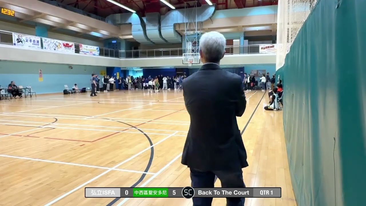 2026-2-13 港島西區校際小學 男子 季軍戰 弘立ISFA (白) vs 中西區聖安多尼 (綠)  Q1