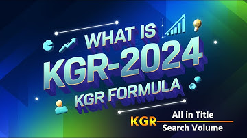 KGR Keyword Research Bangla 2024 ।। Keyword Golden Ratio Method ।। KGR keywords ।। KGR Formula
