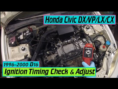 ⫷ Honda Ignition Timing Check and Adjust. Civic, Del Sol, DX/VP/LX/CX ⫸