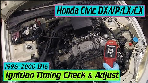 ⫷ Honda Ignition Timing Check and Adjust. Civic, Del Sol, DX/VP/LX/CX ⫸