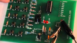 Digital combination lock circuit for interface with arduino