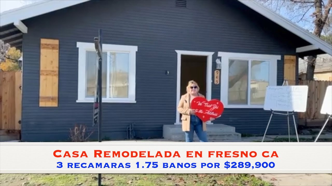 Buena, Bonita y Barata!😍 Casa de Venta por 289,900 en Fresno, CA YouTube