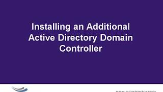 Win2008   Installing an Additional Active Directory Domain Controller
