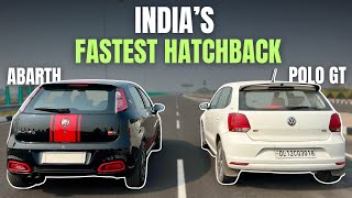 ABARTH PUNTO VS POLO GT : DRAG RACE | Polo Ko Aukaat Dikha Di Abarth Ne😮‍💨