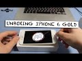 Распаковка iPhone 6 Gold 16Gb [Unboxing]