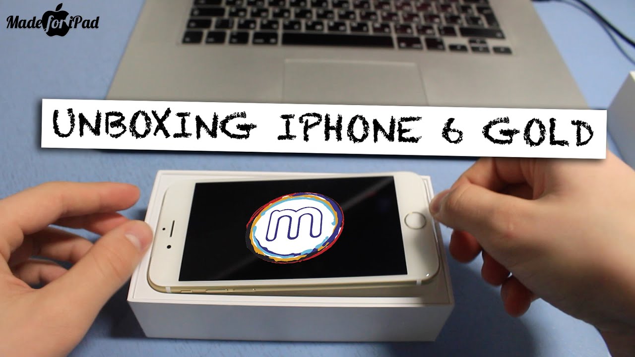 Распаковка iPhone 6 Gold 16Gb [Unboxing]