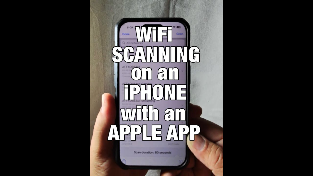 Use Your iPhone to Conduct a WiFi Scan - YouTube