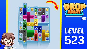 Drop Away Level 523 Solution Walkthrough