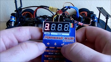 Hobby King Programming Card and the HK45a ESC