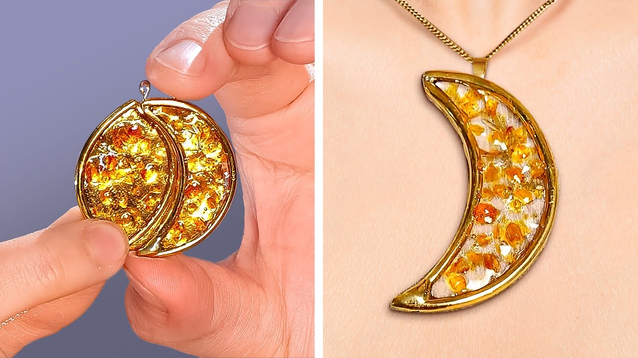 MOON JEWELRY! Brilliant DIY Crafts With Metal, Gold And Silver