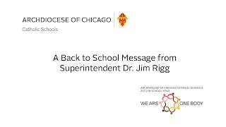 Welcome Back to School Message 2017