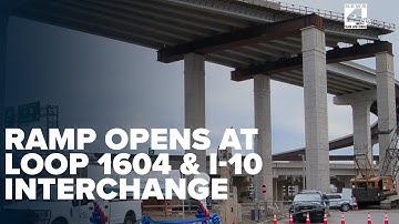 First flyover opens at Loop 1604 and I-10 Interchange