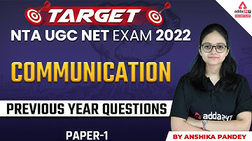NTA UGC NET EXAM 2022 | Communication Previous Year Questions